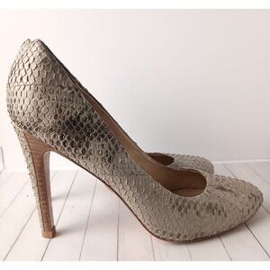 Pour La Victoire Snake Skin Platform Heels Size 9 Pump High Heel Shoes